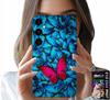 Etui Do Samsung Galaxy M35 4G - Niebieskie Motylki, Motyl, Kobiece Wzory