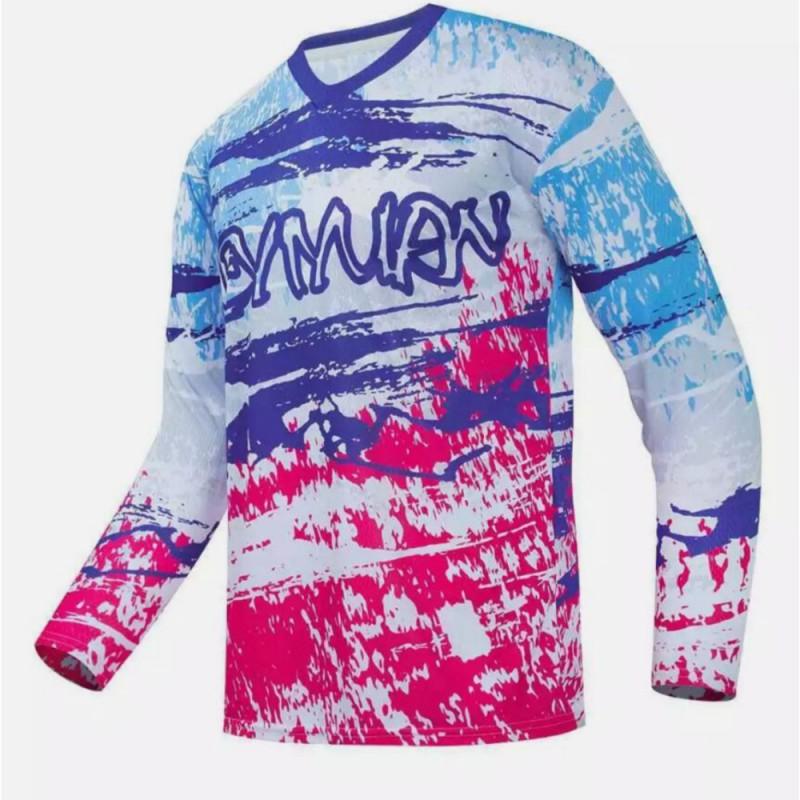 Men Women Off-Road Motorcycle Riding Shirt Long Sleeve Quick Dry T-Shirt Downhill Racing Use