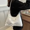 Women PU Leather Crossbody Bag Chain Shoulder Bag Casual Backpack Student School Bag Large Capacity Messenger Bag