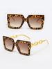 1Pc Fashion Oversized Sunglasses for Women Brand Designer Retro Square Sunglasses Women's Large Frame Shade Uv400