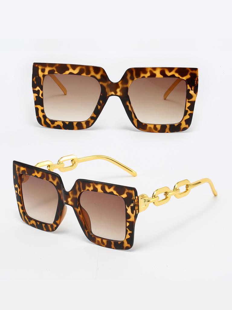 1Pc Fashion Oversized Sunglasses for Women Brand Designer Retro Square Sunglasses Women's Large Frame Shade Uv400