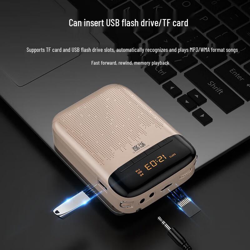 Soai S988 UHF Wireless Portable Voice Amplifier CN Plug (adapter Included)