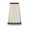 Fila By Naoki Takizawa Fashion Minimalist Elegant High-Quality Lightweight Comfortable Versatile Pleated Casual Long Skirt Women Skirts F11W532302F-IV