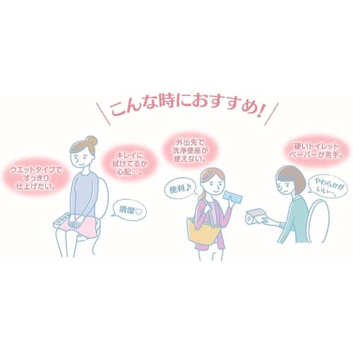 Nepia Buttocks Celeb WET for Outings, Unscented [Buy In Bulk, 12 Sheets X 6 Packs + Bonus Original] Bulk, Always-On, Trial