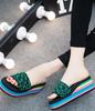 Women's Wedge-heeled Thick-soled Non-slip Beach Shoes
