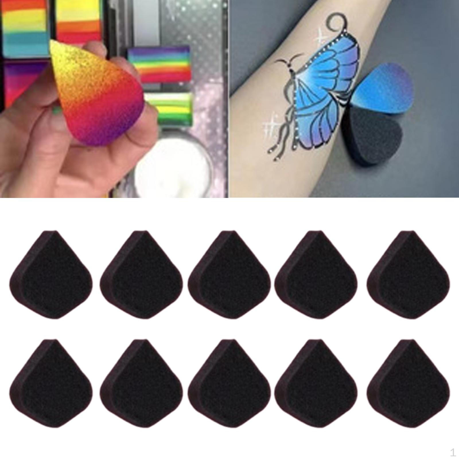 

10 -piece Body Paint Sponges Kit for Graffiti Art Work Style C