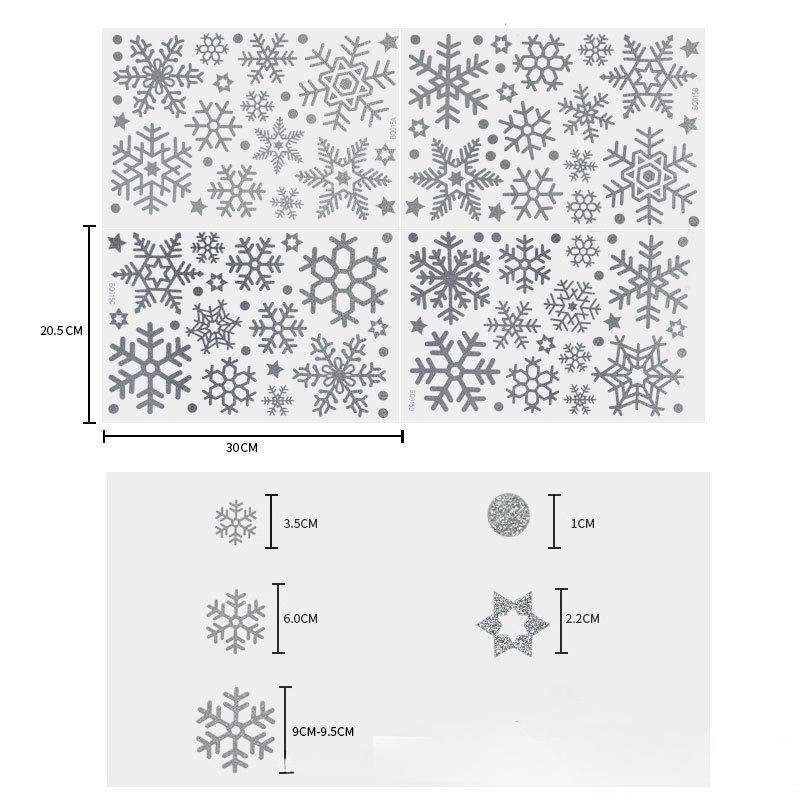 Weihnachtsspiegel-Aufkleber, Weihnachtsmann, Schneemann, Elch, Fensteraufkleber, Schneeflocke, Fensteraufkleber, Frohe Weihnachten, Frohes Neues Jahr 2025