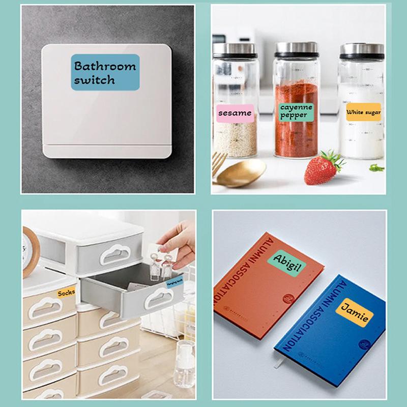 Farbige Etiketten Aufkleber Rolle Verpackt Kunstdruckpapier Etikett Anhänger Schule Büro Nützlich DIYMark Aufkleber Schreibwaren Jungen Mädchen Mitgebsel ZYF