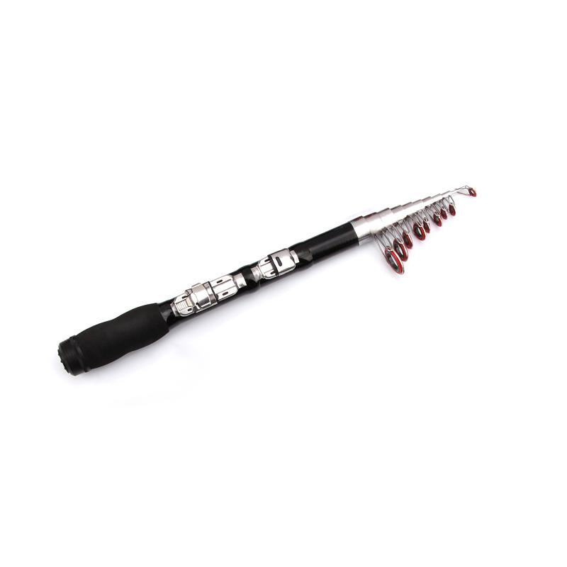 1-2.3M Telescopic Mini Fishing Rods Hard Fiberglass Rivers Lakes Fishing Rod Portable Sea Pole Fishing Good Accessories