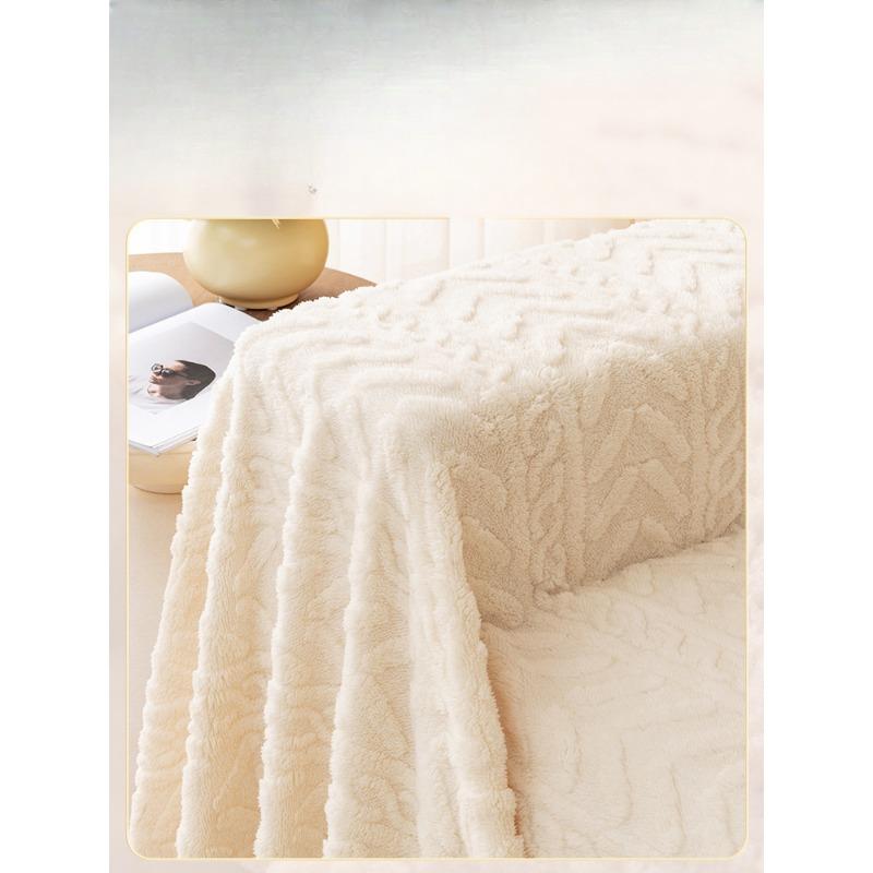Verdicktes Fleece Sofa Handtuch Sitzkissenbezug Stoff Sofaüberwurf Rutschfest Vier Jahreszeiten Universaldecke Kratzfest