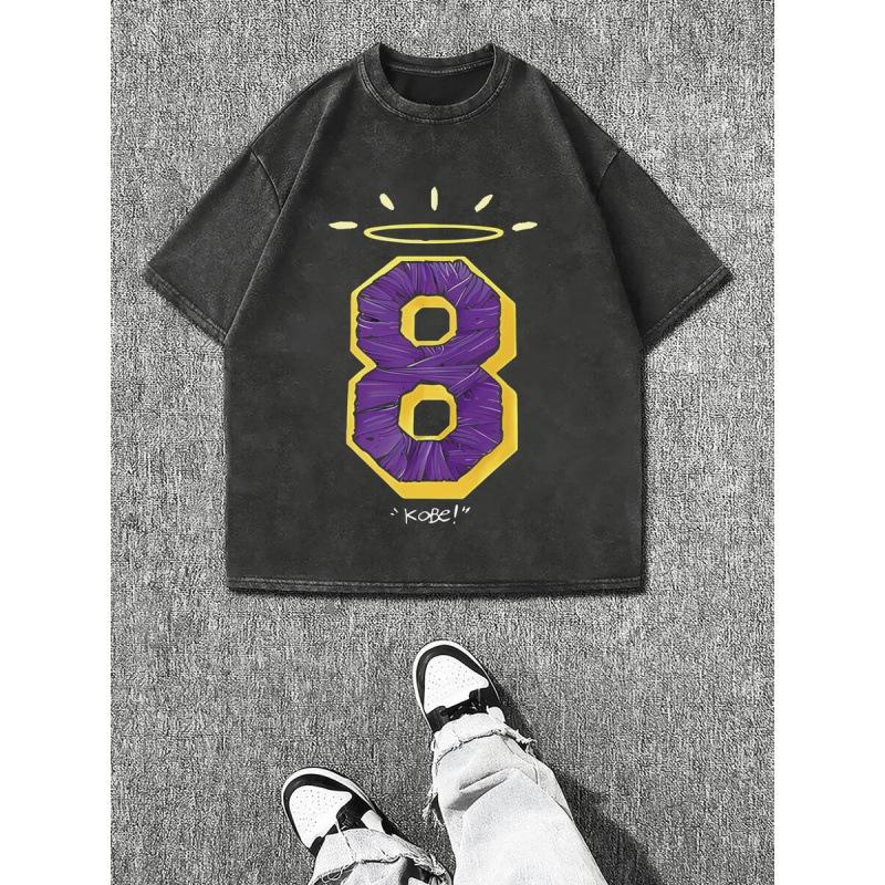 T-Shirt Ic8230Gwprintmbkgratexterobe Cotton Phnu Straight Tube Type Source Factory M чёрный