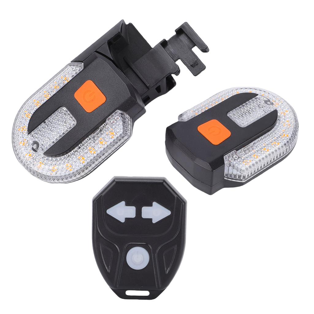 Bike Turn Signals USB Rechargeable IPX4 Water Proof LED Bike Split Back Turn Signals with Wireless Remote Control for Cycling Gear
