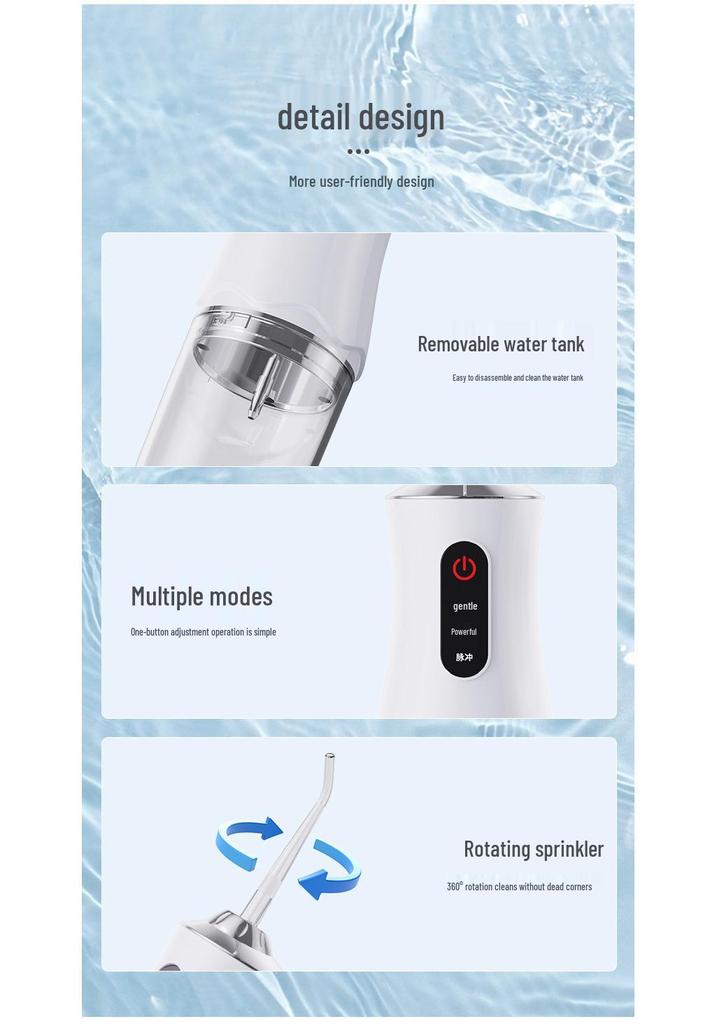 New Portable USB Electric Dental Scaler & Water Flosser for Oral Care