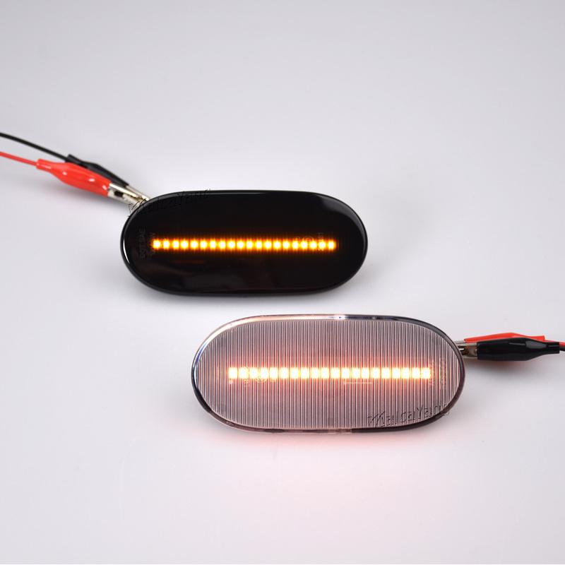 2X LED Dynamic Side Marker Turn Signal Indicator Light Sequential For Mercedes Benz Sprinter W906 VW Crafter Minibus