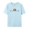 Beagle Heartbeat Cute Dog Tshirt Anime Printed T Shirt Gift Tops T Shirt Discount Cotton Comfortable Tight Unisex