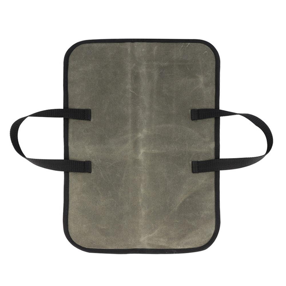 Canvas Material Knife Carrying Case Zip Closure Portable Knife Bag Knife Storage Pouch For Camping