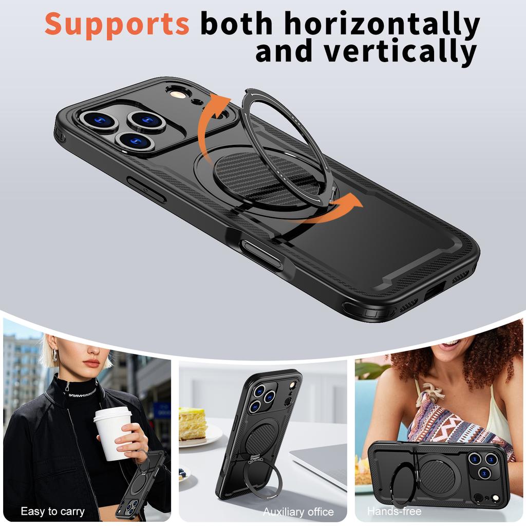 For Iphone17 Dust Resistant Hard Case for Iphone 17 Pro Max 17 Air Iphone17 Iphone16 16 Plus 16e Stand Holder Finger Ring Cases