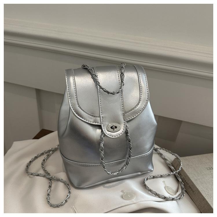 Schoolbag Korean Version Niche Design Backpack for Women's Summer New Trendy Small Fragrant Style Portable Travel Backpack