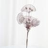Christmas gold powder lily fan leaf decoration branch Christmas tree plug-in atmosphere supplies simulated branch berry decoration