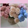 9 Artificial Head Silk Flower For Wedding Photography Home Gift Decorations