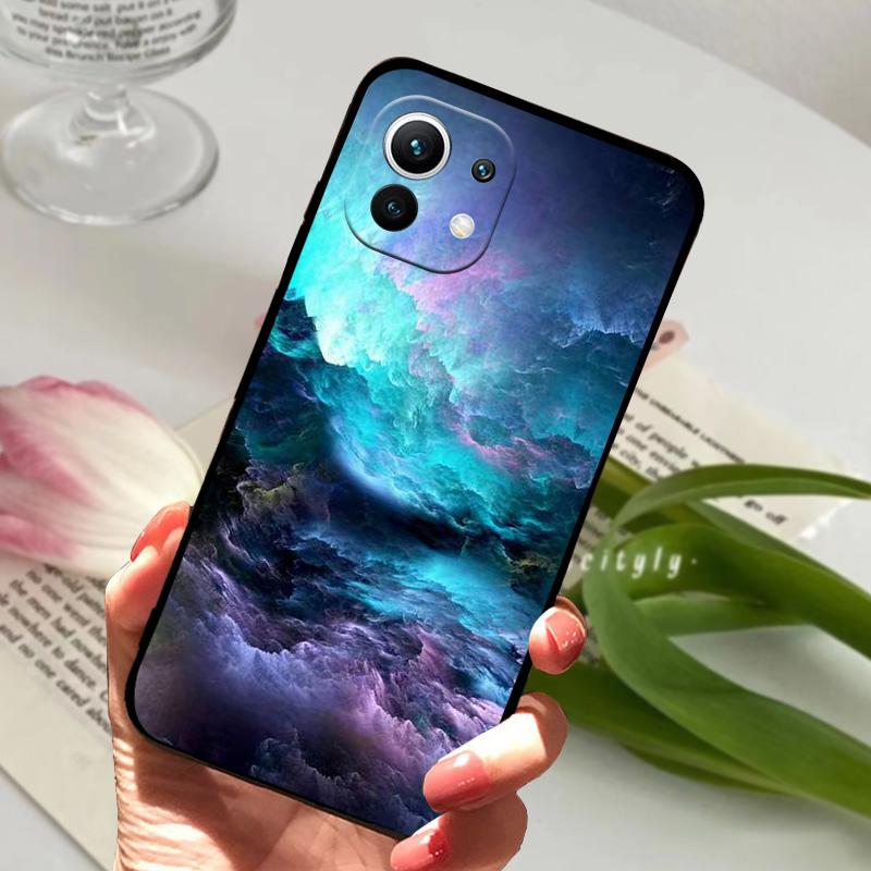 For Xiaomi Mi 11 Case Mi11 Pro Sea Beach Shockproof Silicone Soft TPU Phone Cover For Mi 11 Lite 4G 5G Cute Animal Bumper Fundas