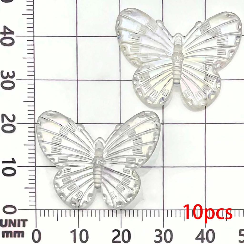 10/12pcs 22*30mm Colorful Butterfly Charms Acrylic Pendants for DIY Bracelet Necklace Earrings Jewelry Making Accessories