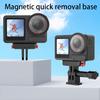 Magnetischer Schnellverschluss-Halterungsadapter Zwei-Klaue Kamera-Erweiterungs-Halterung Magnetische Basis-Halterung für DJI Osmo Action 5 Pro/4/3 Adapter