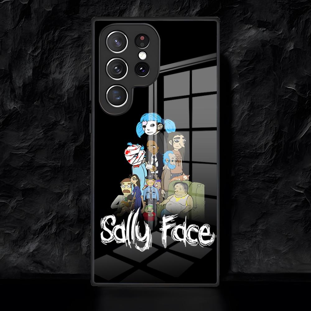 Game S-Sally Face Horror Phone Case For Samsung S26 S25 Edge Ultra 24 23 22 21 Ultra Plus Fe A55 56 15 4G 5G Glass Cover