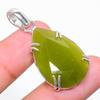 Peridot Gemstone Handmade 925 Sterling Silver Jewelry Pendant 1.77"