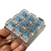 4/9 Tasti Tester Meccanico per Asse Tastiera LED Tasto Tastiera Giocattolo Antistress Fai da Te Pulsante Fidget Keycap Portachiavi Fidget Giocattoli Regalo