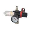 1/4 Inch AFR-2000 Air Filter Water Separator Trap with Adjustable Pressure Regulator for Compressed Air Systems