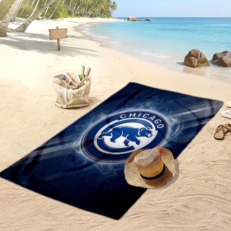 Chicago Cubs Print Beach Towel Soft Portable Quick?dry Towel For Pool Summer Vacation Outdoor Sport