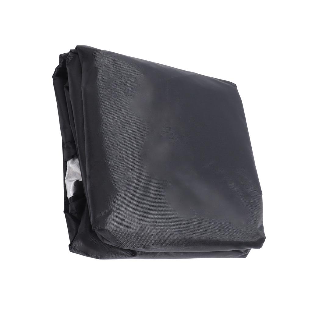 Outdoor Chair Cover Black Oxford Cloth Waterproof Wind Dust UV Proof Furniture Cover with Buckle Adjustable Drawstring