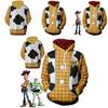 Toy Story 4 Cowboy Sheriff Woody Muster Pullover Hoodie Sweatshirt Mit Lebhaftem 3D Digitaldruck