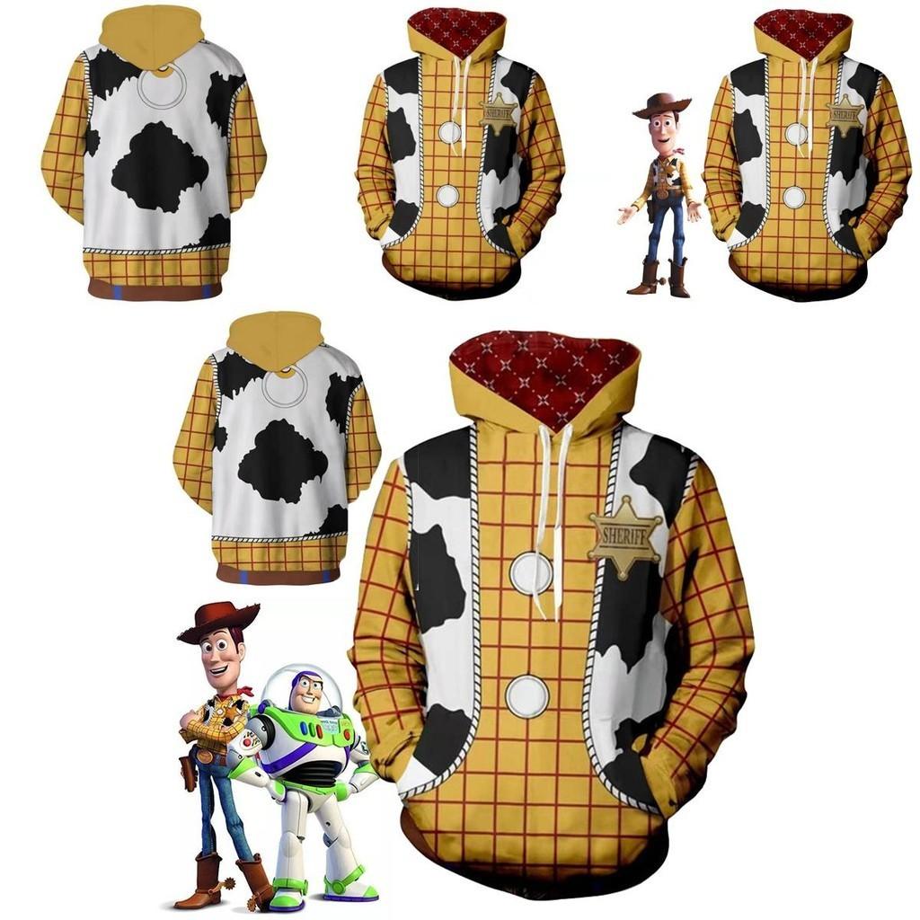 Toy Story 4 Cowboy Sheriff Woody Muster Pullover Hoodie Sweatshirt Mit Lebhaftem 3D Digitaldruck