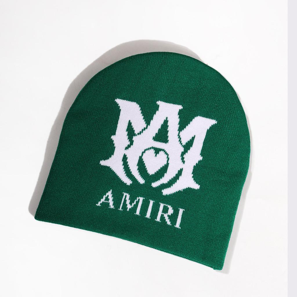 Letter Amiri Pattern Knitted Cap Beanie Hat Fashion Casual Outdoor Gift Warm