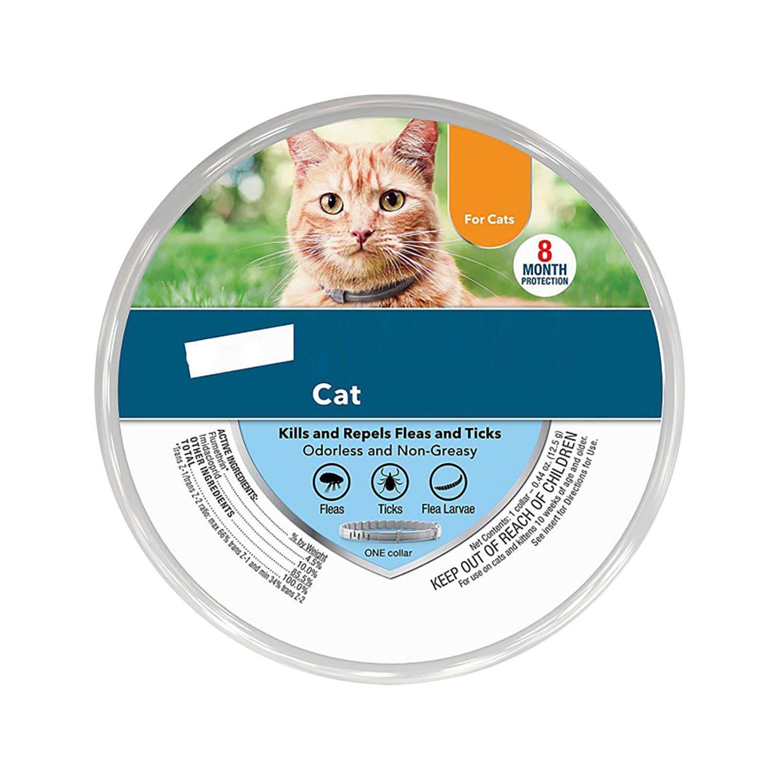 8 mesi, collare antiparassitario, antipulci, antizecche, leishmaniosi, per cani di piccola e media taglia One Size