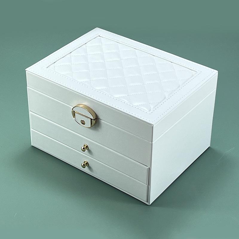 Luxury Multi-Layer Anti-Oxidation Jewelry Storage Box with Large Capacity for Earrings