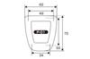 Juran 357540 High Lift Pedal Cover Pedal Thickness 0.6 inch (15.5 mm) /P-01