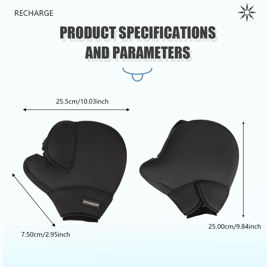Thick Motorcycle Handlebar Muffs Protective Motorcycle Scooter ATV UTV Winter Warmer Gloves Grip Handle Bar Muff Rainproof Warm