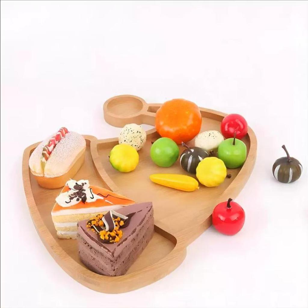 Wooden Holiday Tray: Reindeer, Christmas Tree, Rabbit, Hat Decor