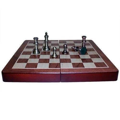 Chess Set Metal 29cm With Storage Zoocen