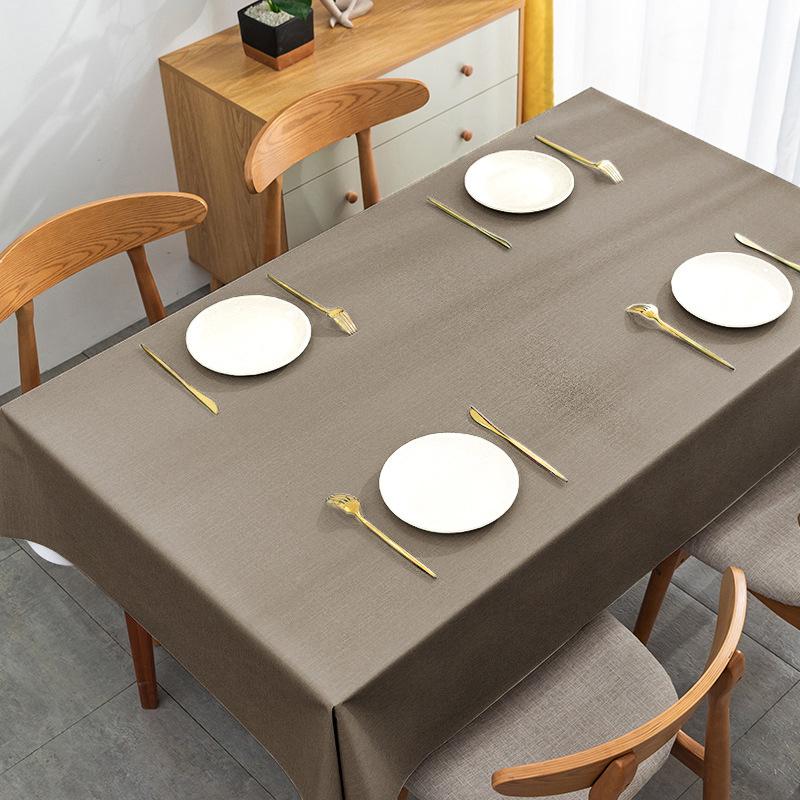 

Водонепроницаемая маслостойкая ПВХ-скатерть Nordic - не стирается, устойчива к ожогам, однотонная, для прямоугольных журнальных и обеденных столов 60x90cm