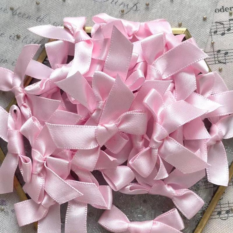 

2025 Ribbon Bow Hair Clip Sweet Bowknot Cute Korean Girls Female Hairpin Fashion Barrettes Lovely Headwear Hair Grip Bobby Pin 8pcs розовый