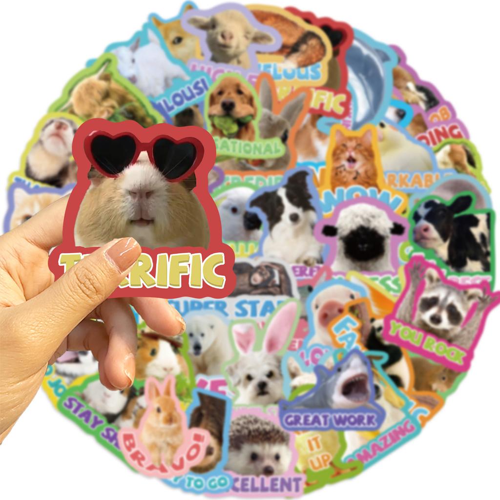 50 Cartoon Teacher Animal Reward Graffiti Stickers Decorate Guitar Notebook Suitcase DIY Waterproof