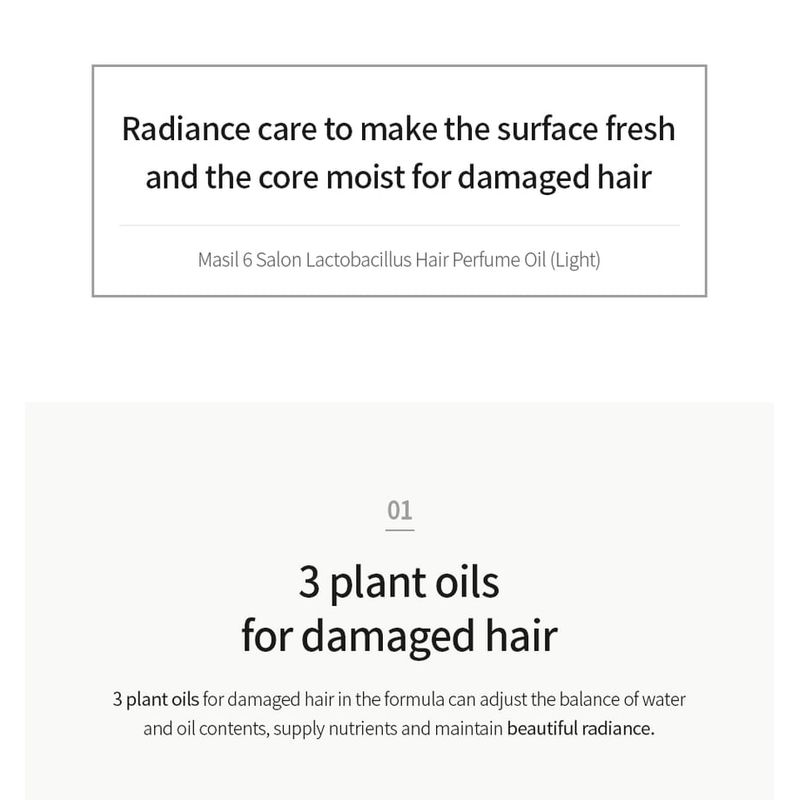 MASIL - 6 Salon Lactobacillus Hair Perfume Oil Light