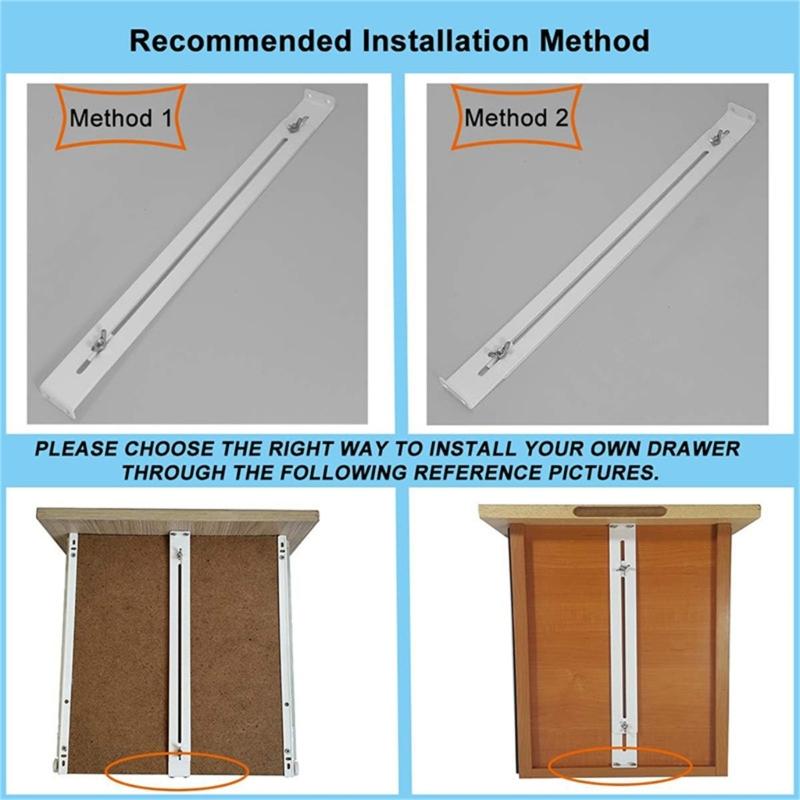 Adjustable Drawer Repair Brackets For Reinforcing Sagging Wooden Cabinets Easy Installation Metal Support Frame
