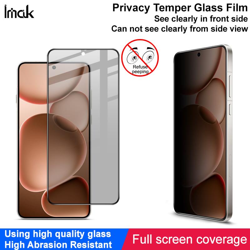 For OPPO Find X8 Ultra 5G Glass IMAK Privacy Temper Glass Full Screen Coverage Film