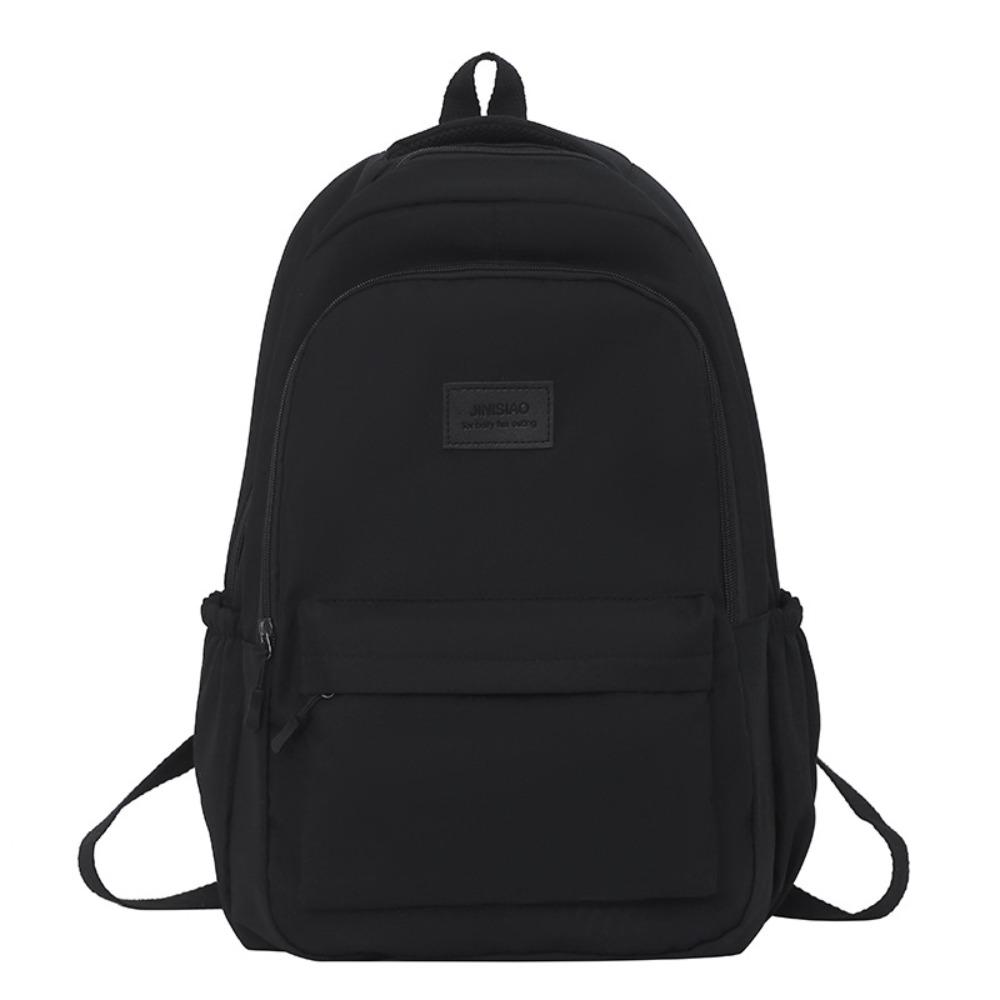 

Simple Large Capacity Backpack Solid Color College Backpack Durable Laptop School Bag Outdoor
