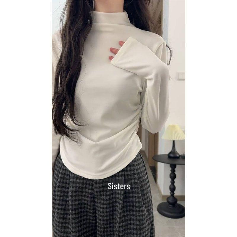 

Women s Gray Slim Fit German Velvet Long Sleeve Base Layer Top L белый